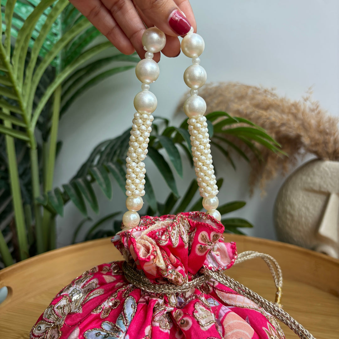 Floral Dual Tone potlis