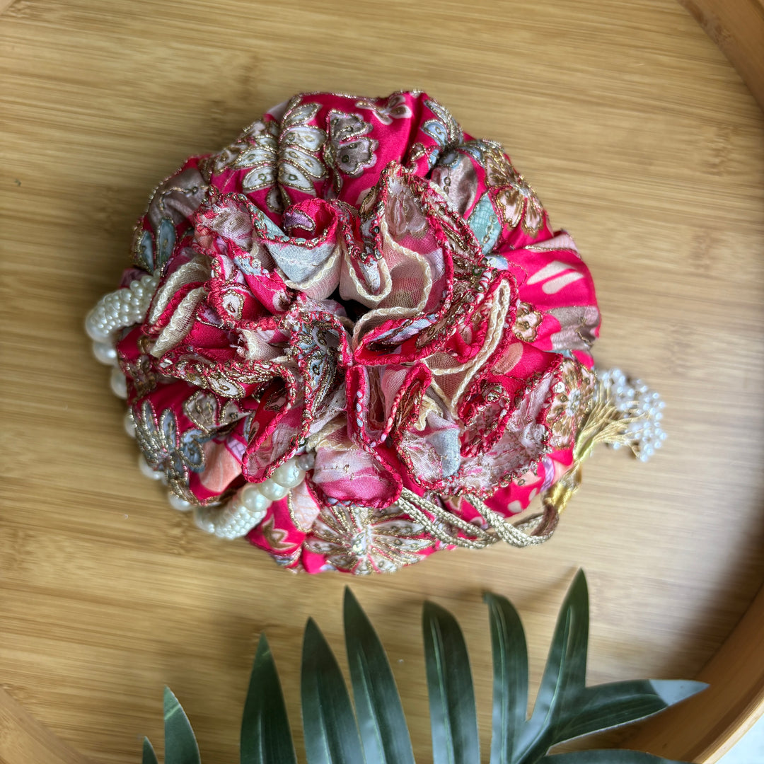 Floral Dual Tone potlis