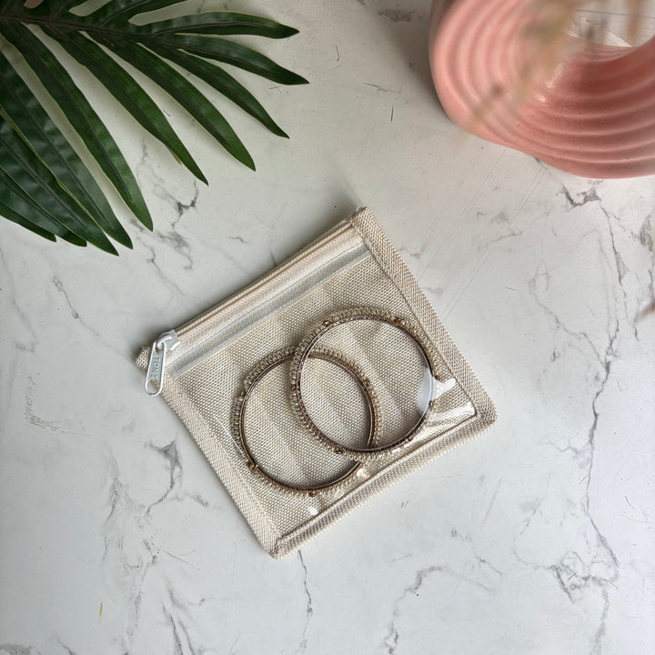 Jute Stand-alone Earring pouches - Set of 10