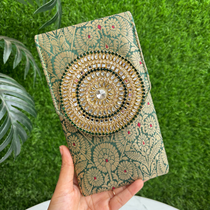 BANARASI JEWELLERY WORK MOBILE SLEEVE