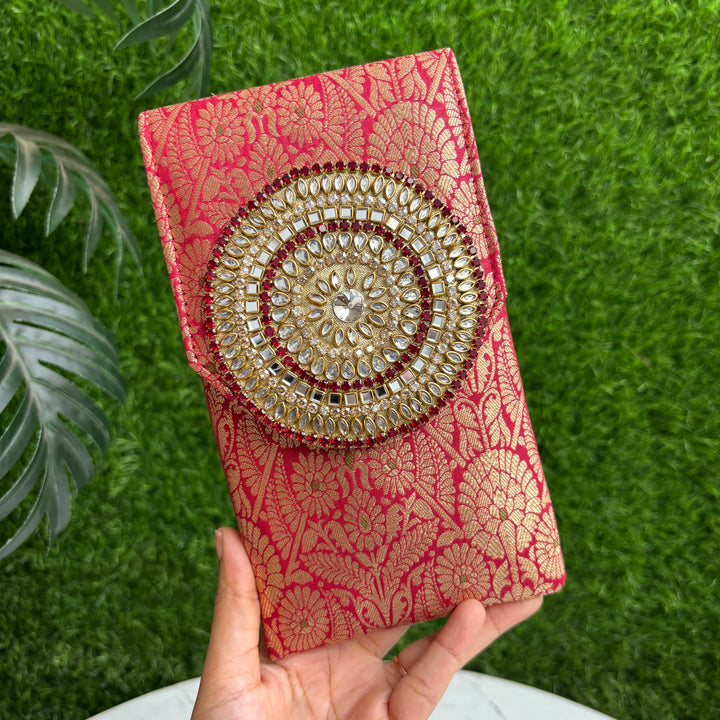 BANARASI JEWELLERY WORK MOBILE SLEEVE