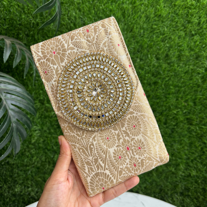 BANARASI JEWELLERY WORK MOBILE SLEEVE