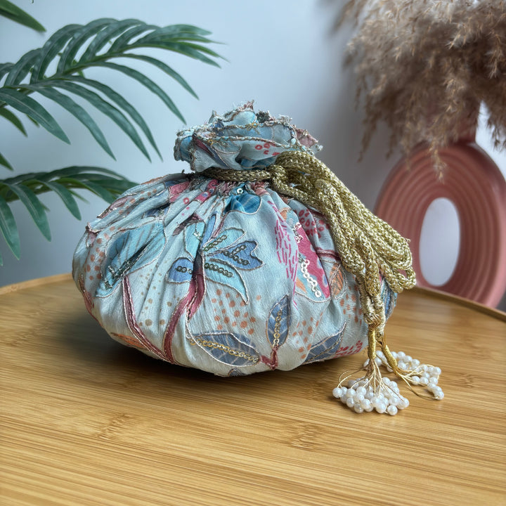 Floral Dual Tone potlis