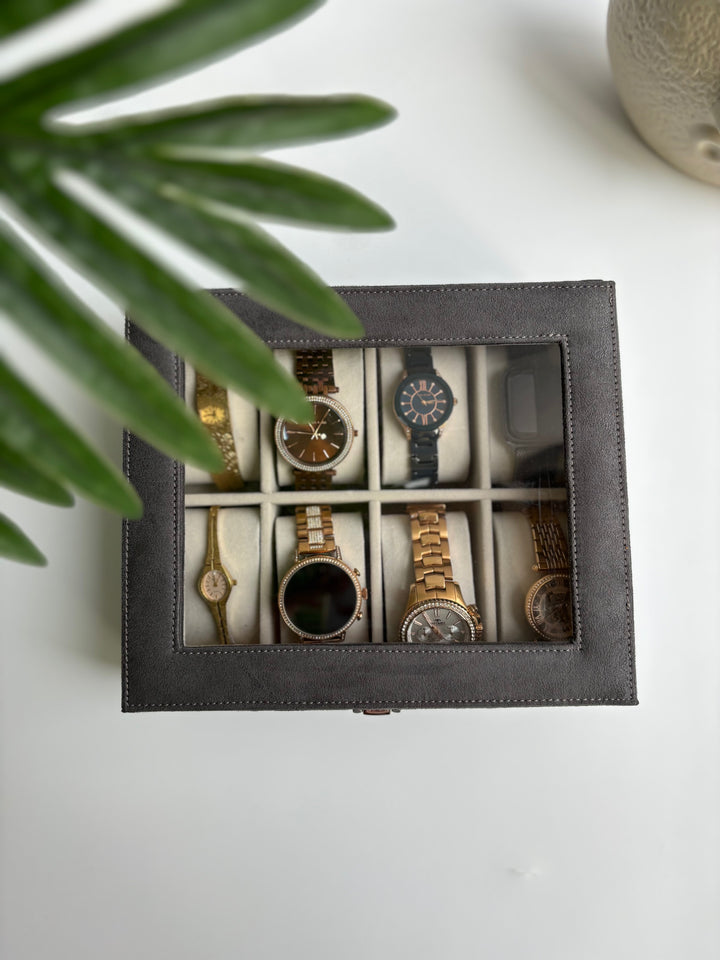 Suede Watch Box