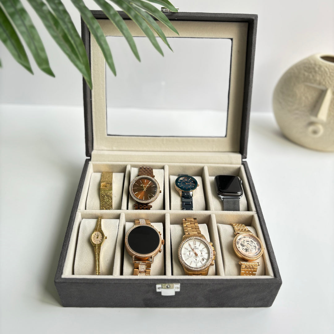 Suede Watch Box