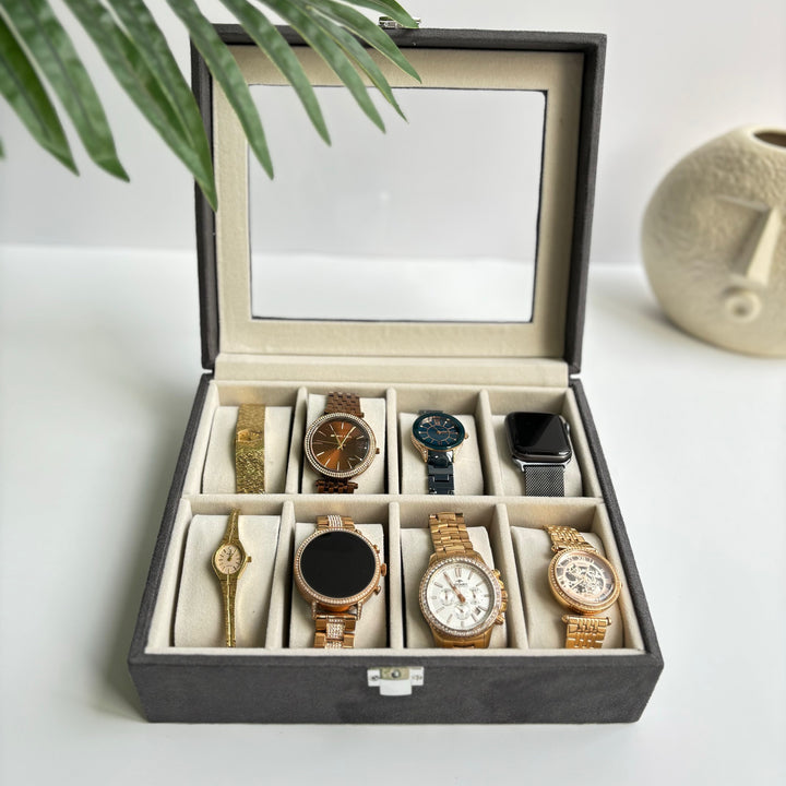 Suede Watch Box