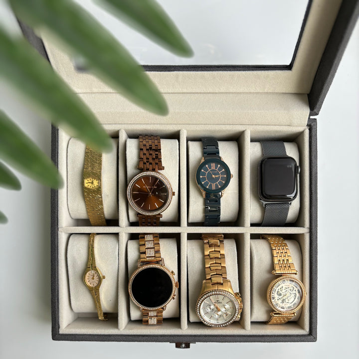 Suede Watch Box