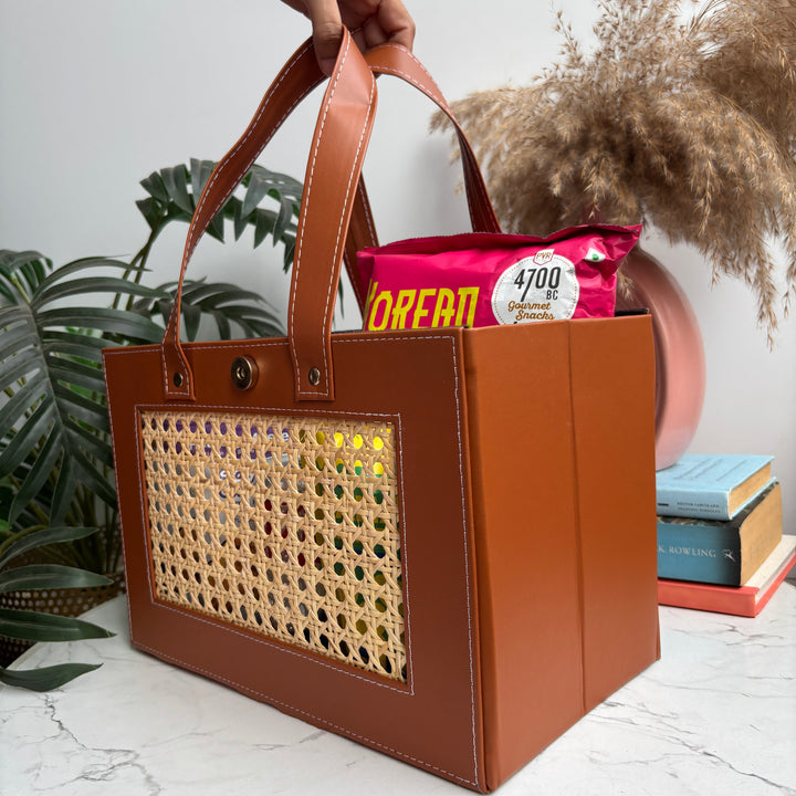 Luxe Collapsible Rattan Bags
