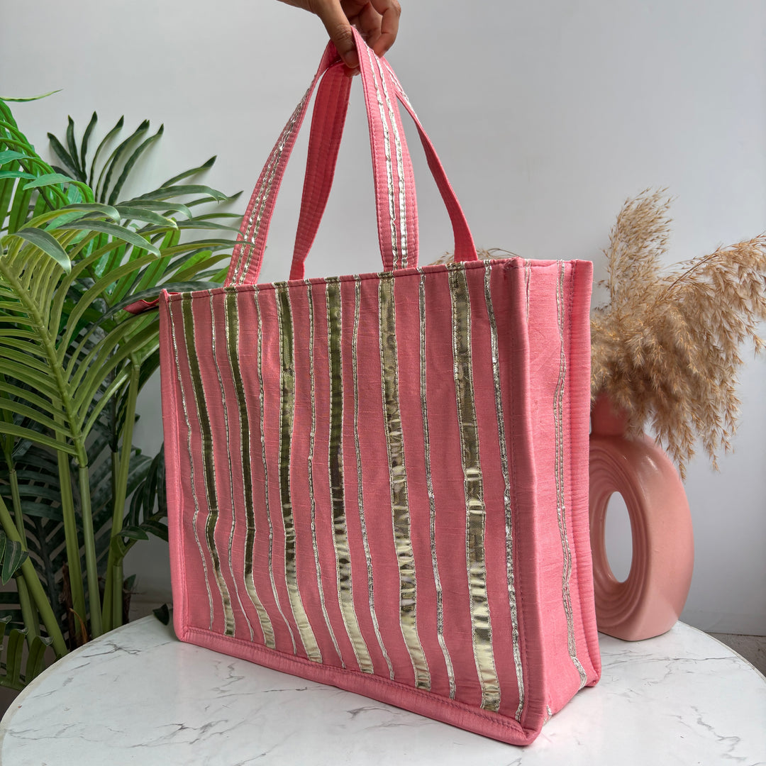 Gota patti Bags with zip - Large