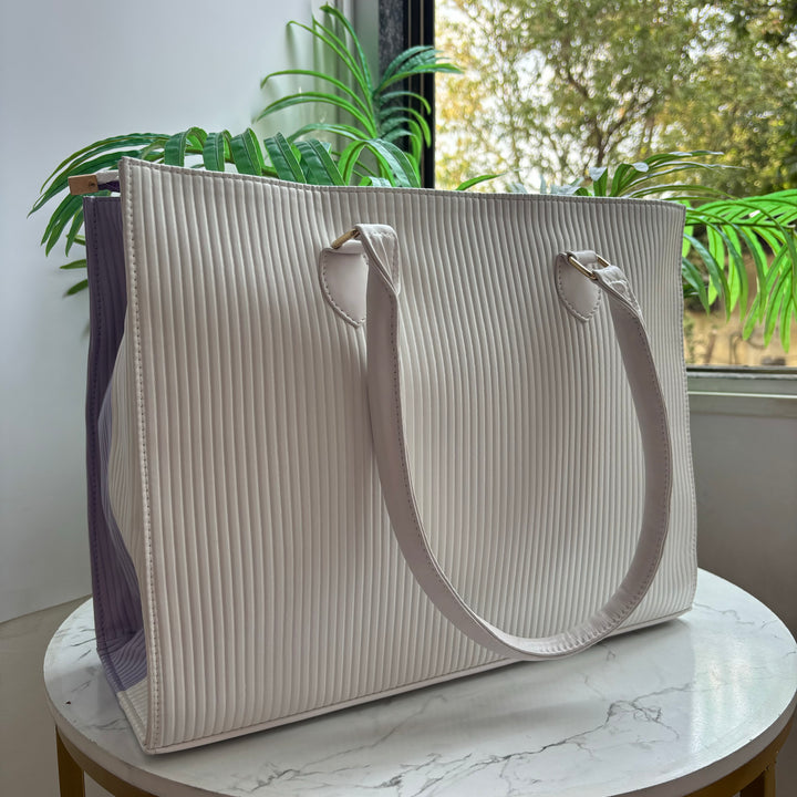 Fluted Reversible Tote Bag