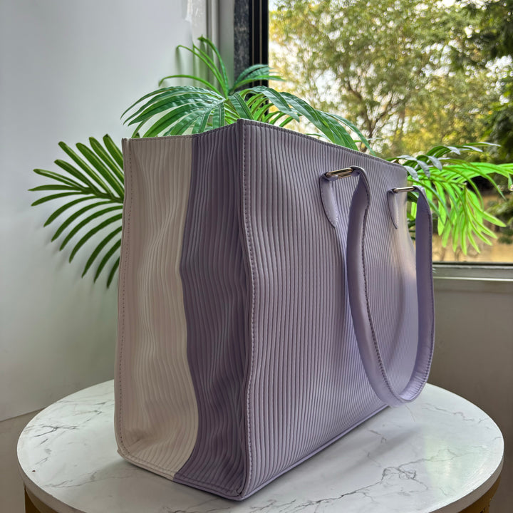 Fluted Reversible Tote Bag