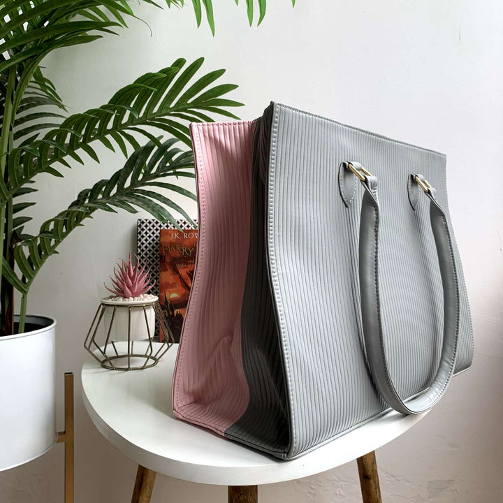 Fluted Reversible Tote Bag